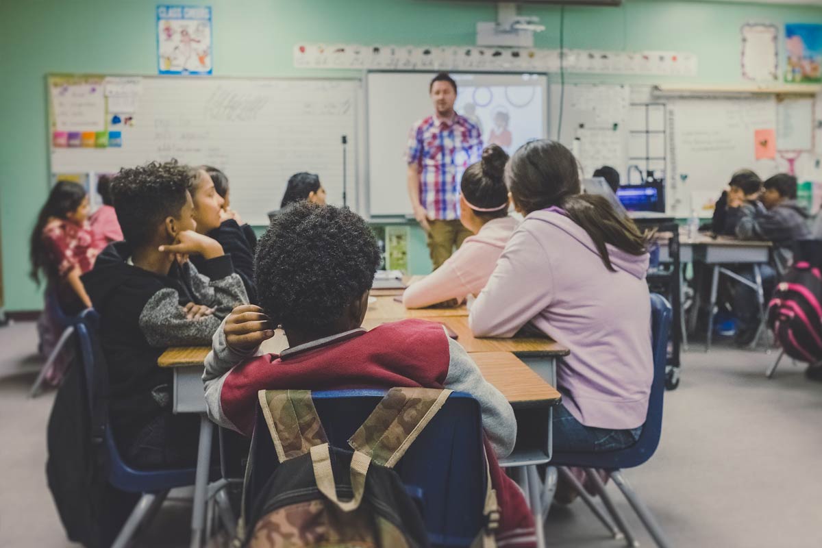 Teacher in classroom